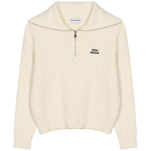 Nicole Half Zip Up Turtleneck Knit