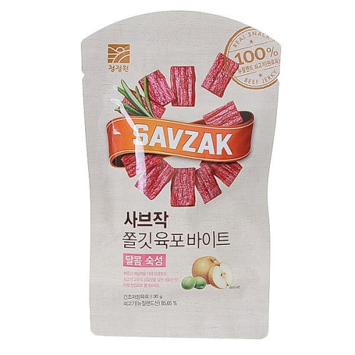 달콤숙성 30g [1개] 최저가 검색 - 에누리가격비교 대상 청정원 사브작 쫄깃 육포 바이트 달콤숙성 30g [1개] < 육포 < 축산물 [에누리 가격비교]