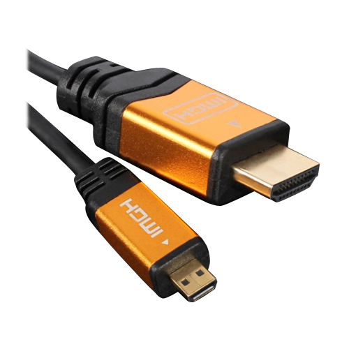 강원전자 NETmate HDMI to Micro HDMI 케이블 Ver1.4 메탈 슬림형[0.5m]