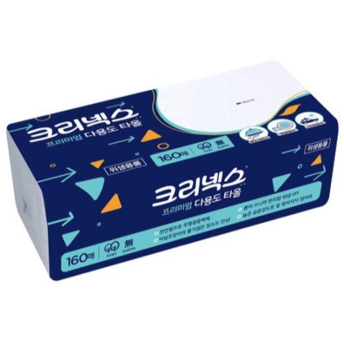 크리넥스 프리미엄 다용도 타월 160매
