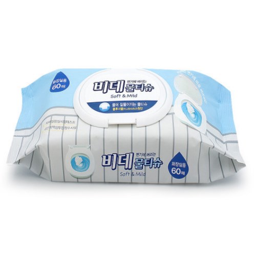 샤인 변기에 버리는 비데물티슈 캡형 60매