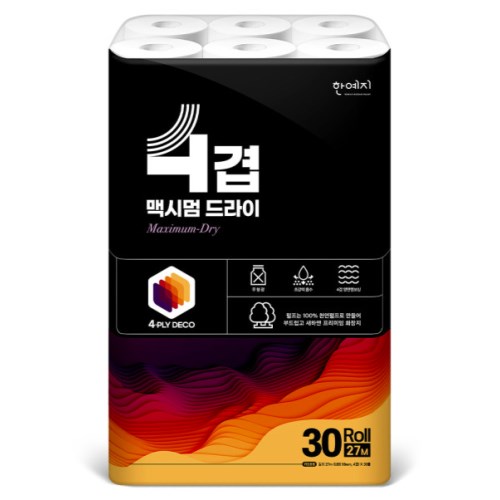 한예지 4겹 맥시멈 드라이 27m (30롤)