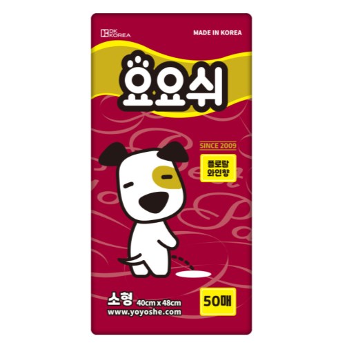 요요쉬 배변패드 플로럴와인향 소형 50매