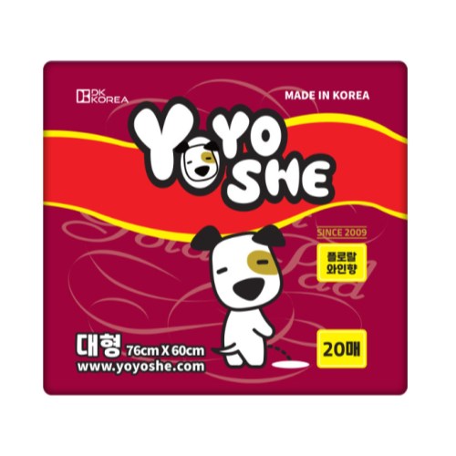 요요쉬 배변패드 플로럴와인향 대형 20매