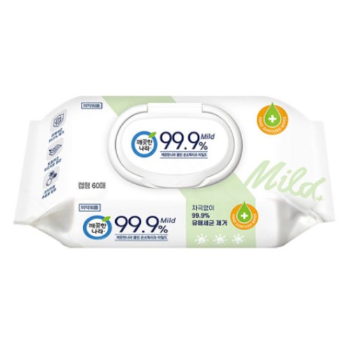 깨끗한나라 클린 손소독티슈 마일드 캡형 60매