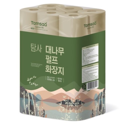 탐사 대나무 펄프 화장지 30m (30롤)