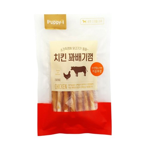 퍼피아이 치킨 꽈배기껌 100g