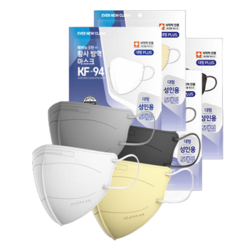 리벤스 에버뉴크린 황사 방역 마스크 KF94 특대형 5매입