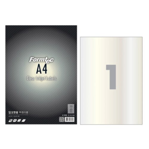 폼텍  잉크젯용 투명 라벨 3130
