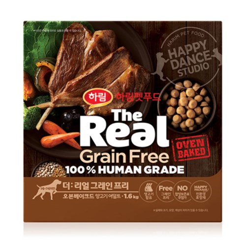 더리얼 독 그레인프리 오븐베이크드 양고기 어덜트 5.8kg