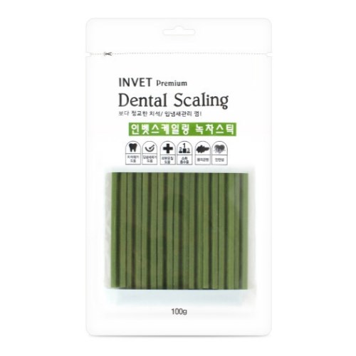인벳 덴탈 스케일링 녹차스틱 100g
