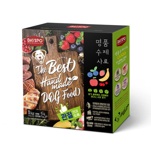 데이스포 독 명품 수제사료 과일식단 1kg