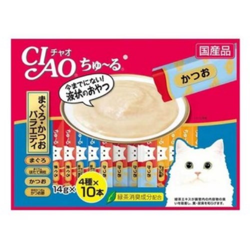 이나바 캣 챠오츄르 참치&가다랑어 버라이어티 SC-132 560g (14g x 40p)