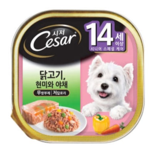 시저 14세이상 닭고기 현미와 야채 100g