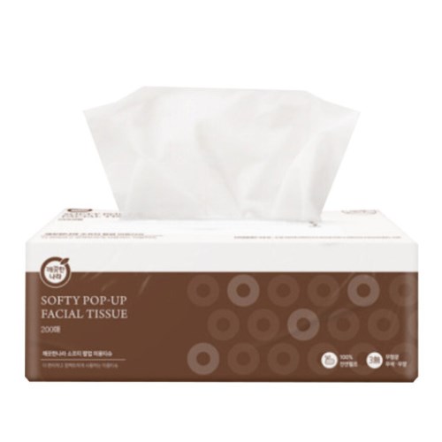 깨끗한나라 소프티 팝업 미용티슈 200매