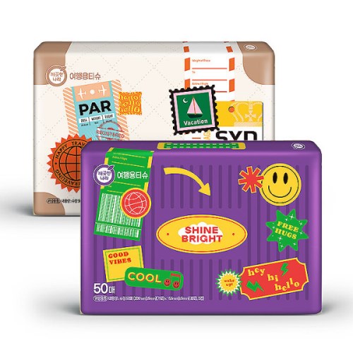 깨끗한나라 여행용 티슈 50매