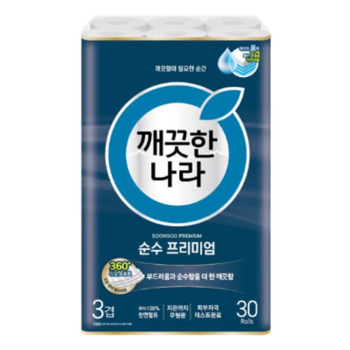깨끗한나라 순수 프리미엄 25m (30롤)