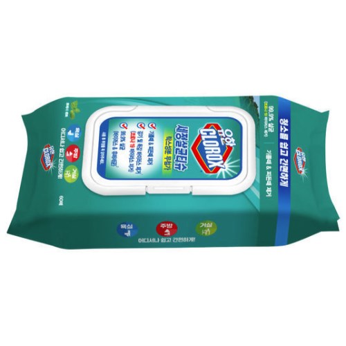 유한크로락스  세정살균티슈 후레시 센트 캡형 60매