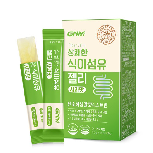 GNM자연의품격 상쾌한 식이섬유 젤리 사과맛 20g 15포