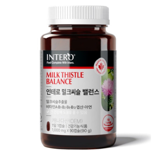 인테로 캐나다 밀크씨슬 밸런스 90캡슐