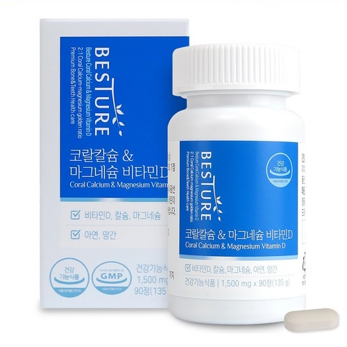 베스처 코랄칼슘&마그네슘 비타민D 90정