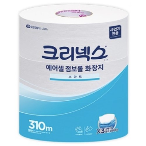 크리넥스 에어셀 스마트 점보롤 화장지 1겹 310m