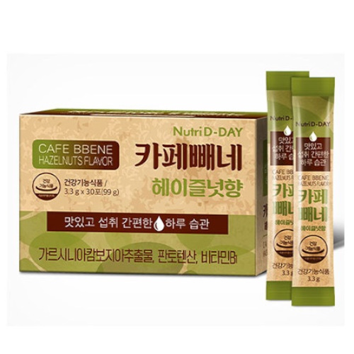 뉴트리디데이 카페빼네 헤이즐넛향 3,3g 30포