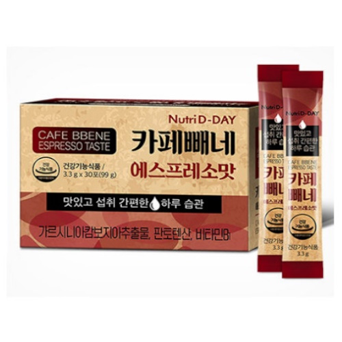 뉴트리디데이 카페빼네 에스프레소맛 3,3g 30포