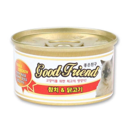 굿프렌드 참치&닭고기 캔 85g
