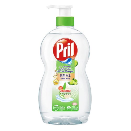 프릴 맑은식초 주방세제 상큼한 라임 700ml