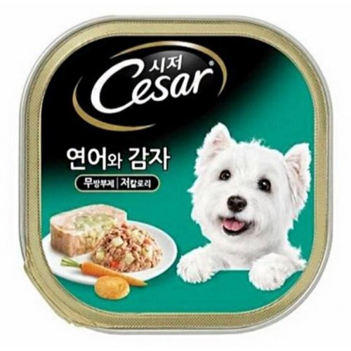 시저 연어와 감자 100g