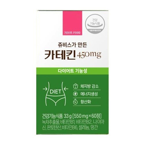 쥬비스가 만든 카테킨 450mg 60정