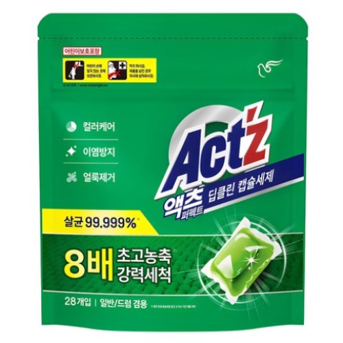 액츠 퍼펙트 딥클린 캡슐세제 28개입