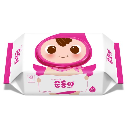 순둥이 베이직 물티슈 캡형 80매