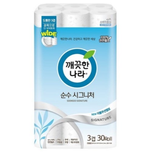 깨끗한나라 순수 시그니처 25m (30롤)