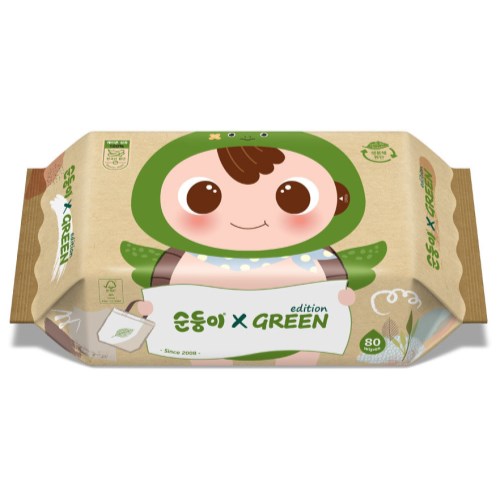 순둥이 그린에디션 물티슈 리필형 80매