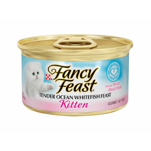 팬시피스트 화이트라벨 키튼 흰살생선 캔 85g