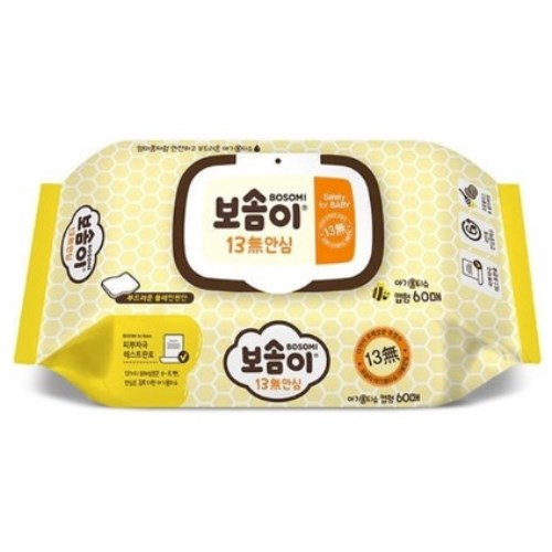 보솜이 13무 안심 물티슈 캡형 60매