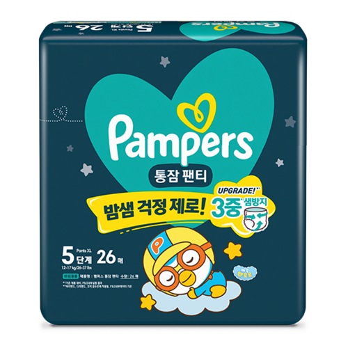 팸퍼스 2024 통잠팬티 팬티형 5단계-공용