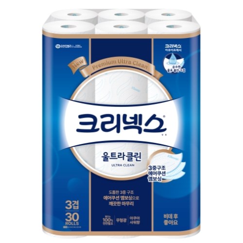 크리넥스 울트라 클린 27m (30롤)