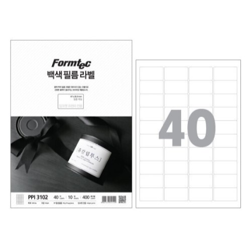 폼텍  백색 필름 라벨 3102