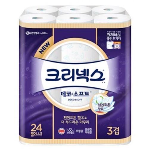 크리넥스 데코 앤 소프트 38m (24롤)