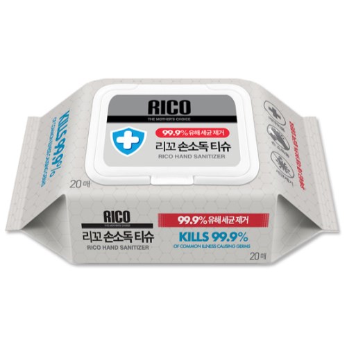 리꼬 손소독 티슈 캡형 20매