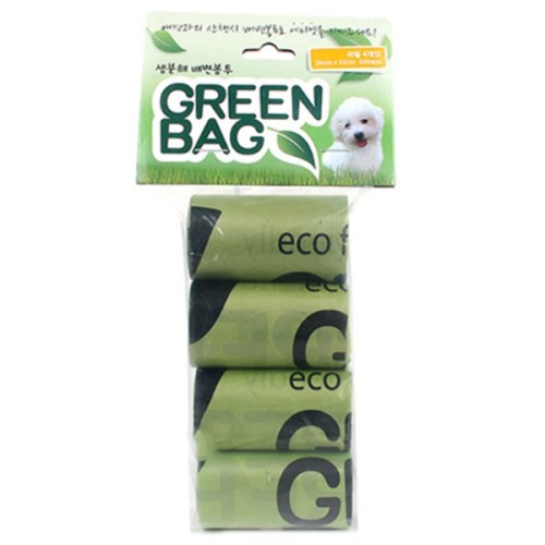 쏘아베 그린백 배변봉투 60매 (15매 x 4롤)