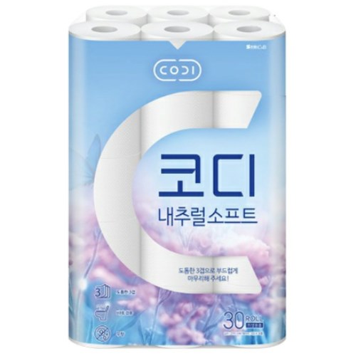 코디 내추럴 소프트 27m (30롤)