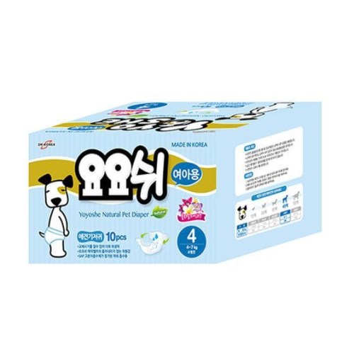 DK코리아 요요쉬 내추럴 기저귀 여아용 4단계 10매