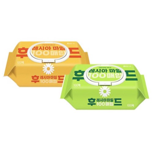 쌍용C&B 후레시아 마일드 물티슈 캡형 100매