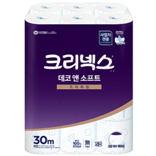 크리넥스 데코 앤 소프트 프리미엄 30m (24롤)