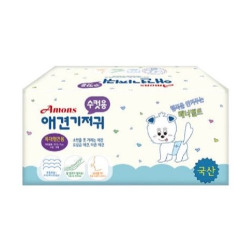 아몬스 애견기저귀 수컷용 특대형 10매