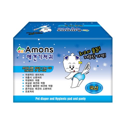 아몬스 애견기저귀 암컷용 초미니형 10매
